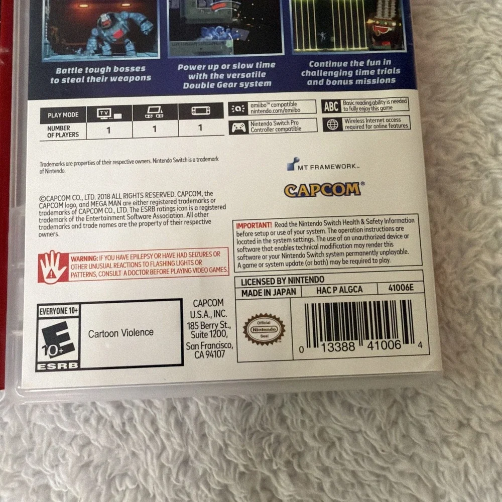 Mega Man X Legacy Collection 1 + 2 + 11 Nintendo Switch Megaman Video Game